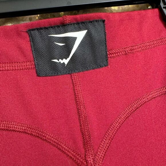 Gymshark Burgundy Claret Cropped Capri Athletic Leggings XS NWOT - Picture 5 of 9